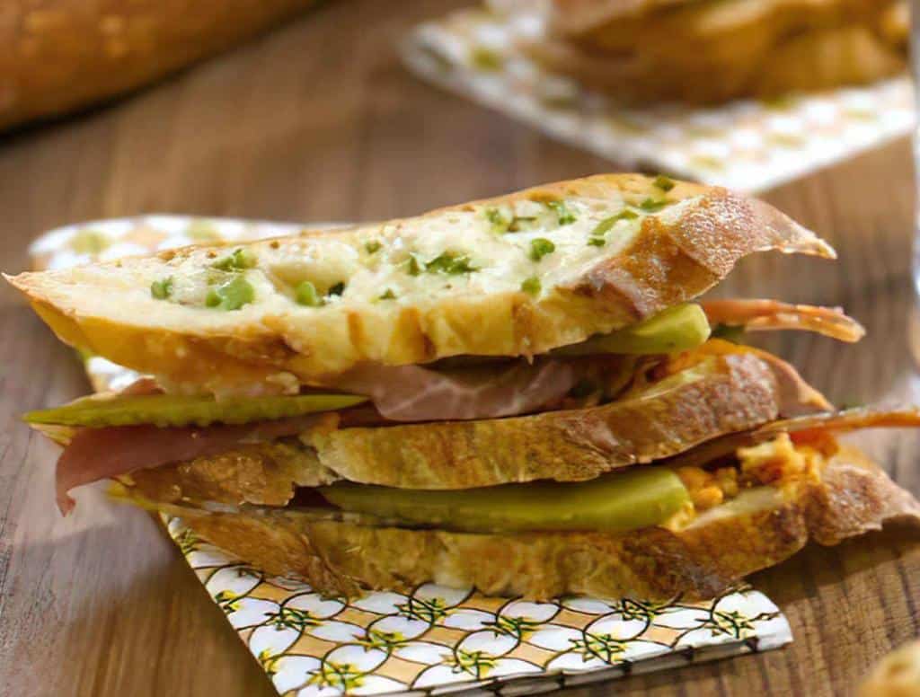 Jambon_beurre façon millefeuille - sandwich jambon beurre revisité