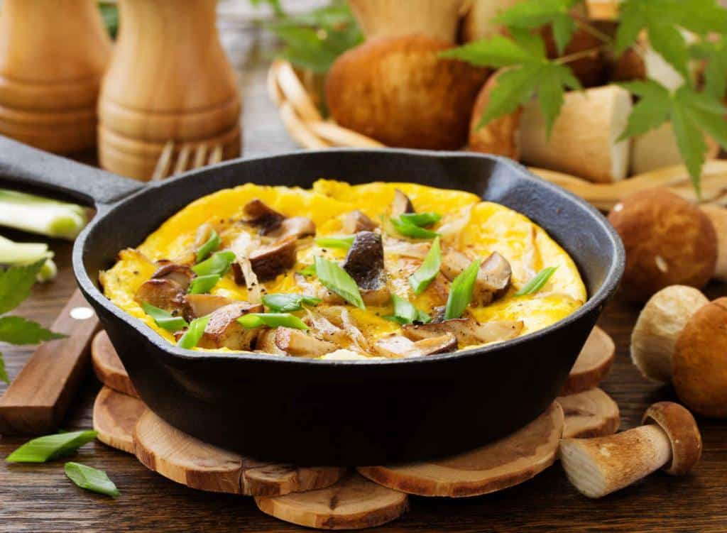 Omelette aux cèpes