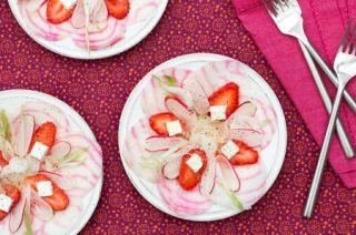 salade-fraise-radis-betterave salade-fraise-radis-betterave - Salade de fraises, radis et betterave façon carpaccio