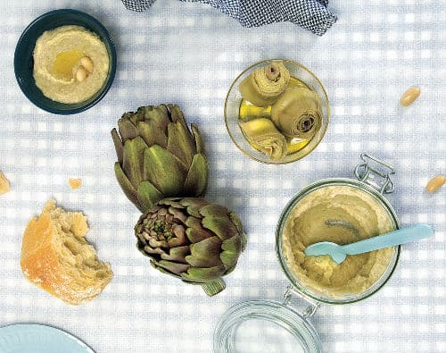 Houmous artichaut et haricots blancs