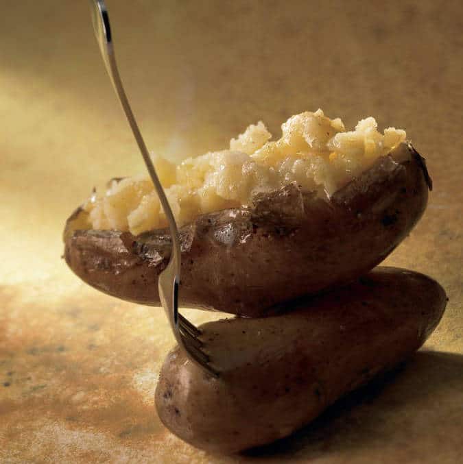 écrasé de pomme de terre au four