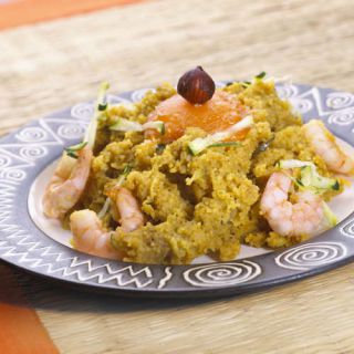 couscous-fonio-crevette couscous fonio crevette