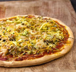 pizza-vegetarienne Pizza végétarienne maison