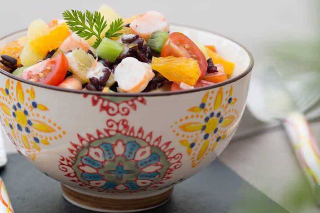 Salade-exotique-sucree-salee - Salade exotique sucrée-salée : une délicieuse recette riche en vitamines