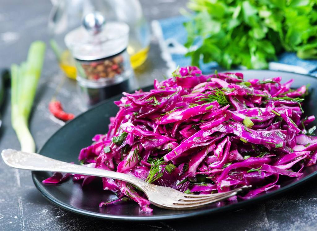 Salade chou rouge assaisonnement