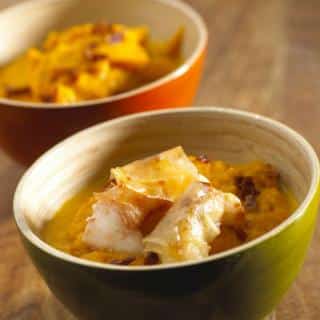 Croustillants-de-langoustines-puree-carotte-curcuma Croustillants de langoustines puree carotte curcuma