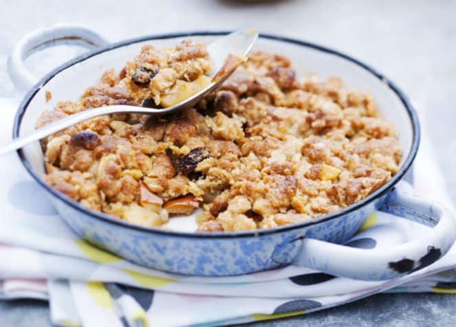 Crumble-aux-pommes-muesli - Crumble aux pommes et au muesli