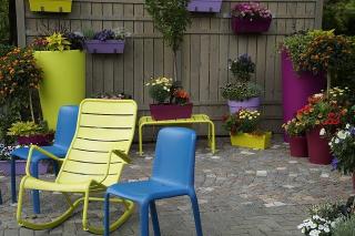mobilier-de-couleur-jardin-exterieur mobilier de couleur jardin exterieur