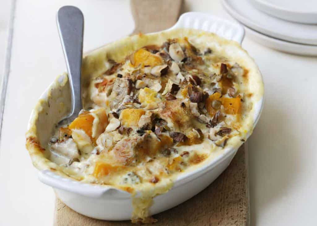 Gratin-de-courge-et-lentilles-du-Puy-au-Bleu-dAveze - Gratin de courge et lentilles du Puy au Bleu d'Avèze