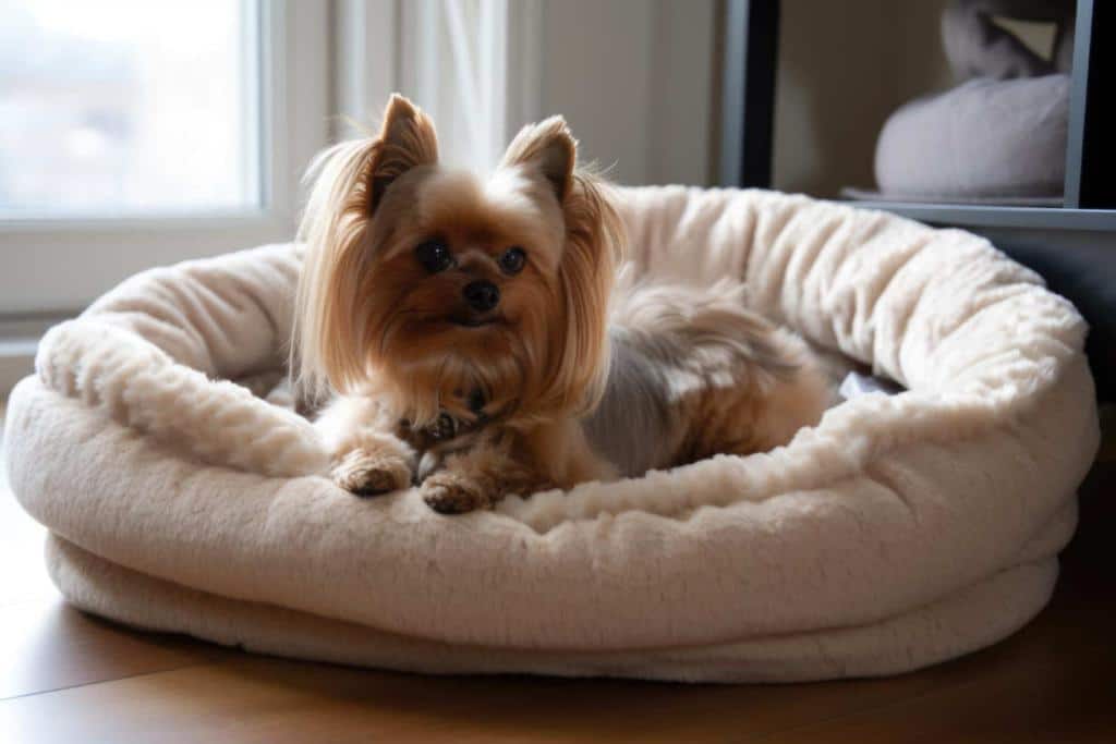 chien qui gratte son panier