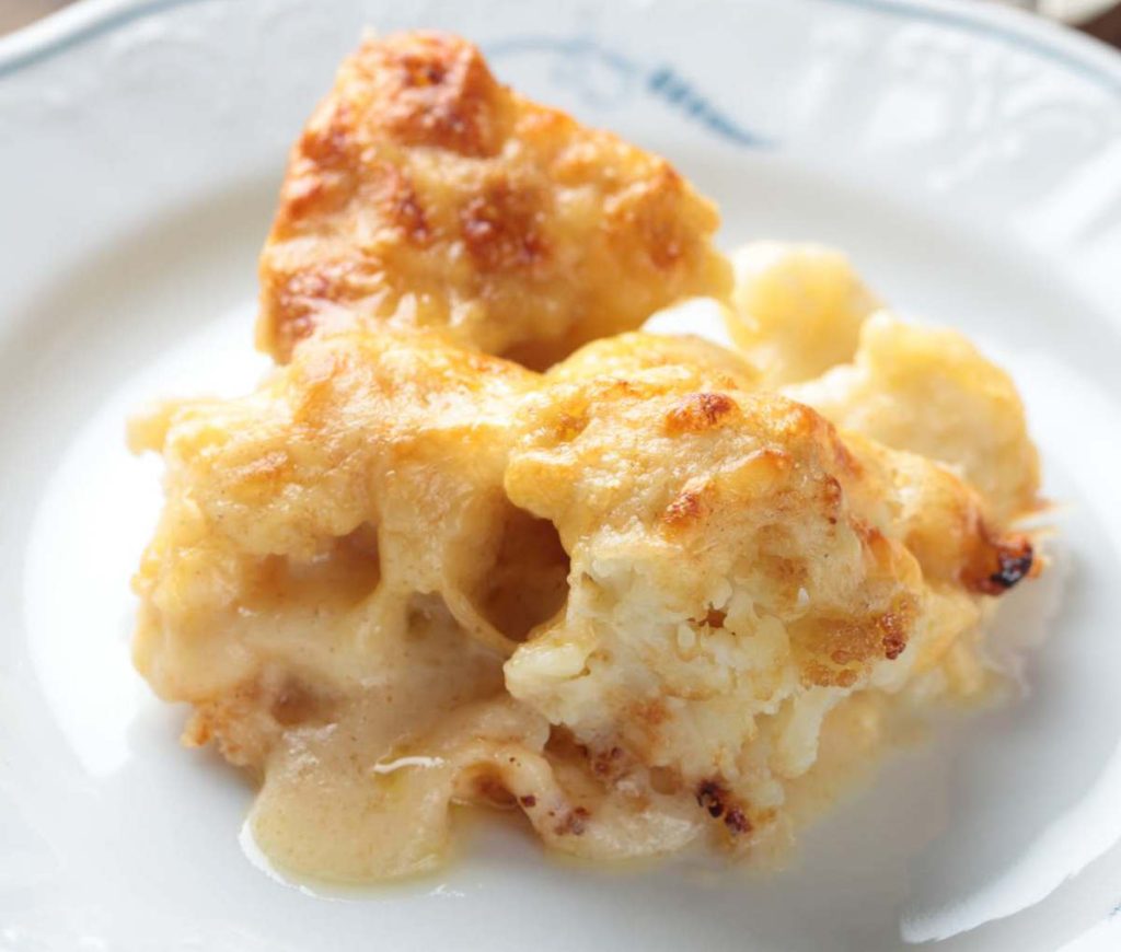 gratin de chou fleur à la béchamel