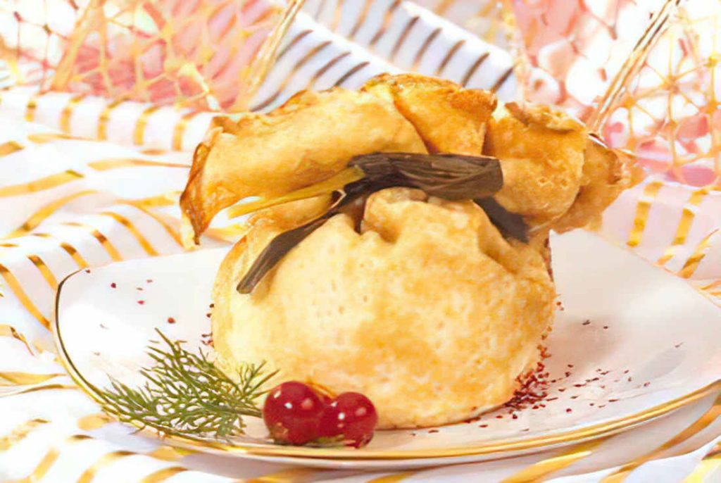 Recette aumoniere pomme groseilles