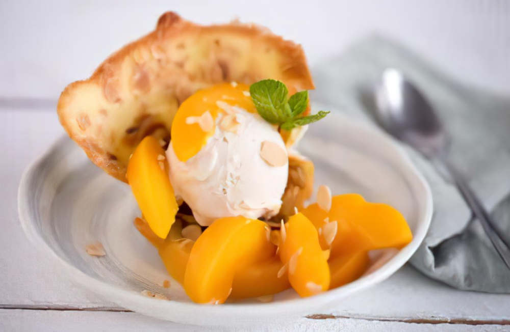 recette de biscuit tulipe peche melba