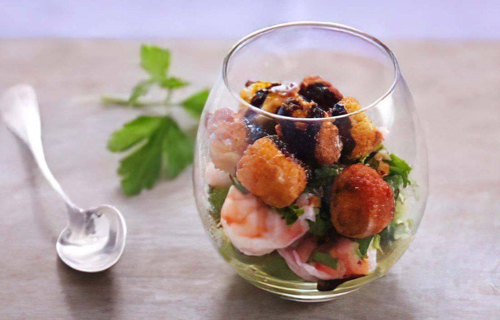 recette de verrine avocat crevette fromage frais