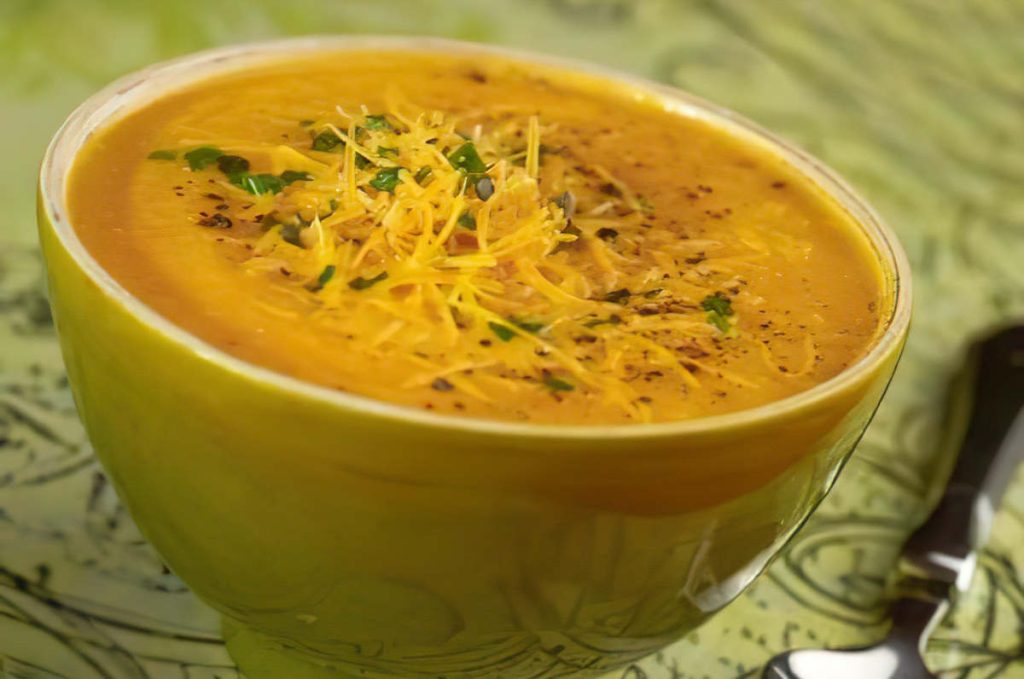 Velouté de carottes à la mimolette