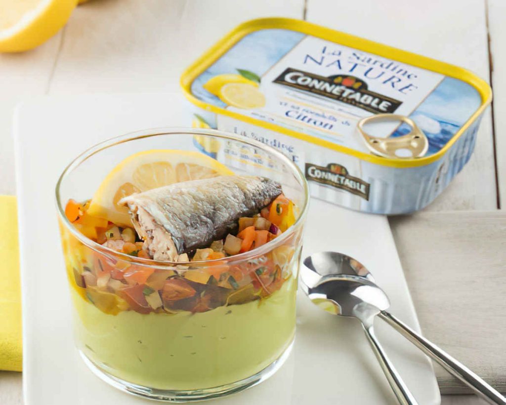 Recette de Verrine sardine tomate-cerise