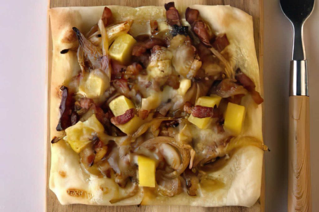 Recette de pizza tartiflette