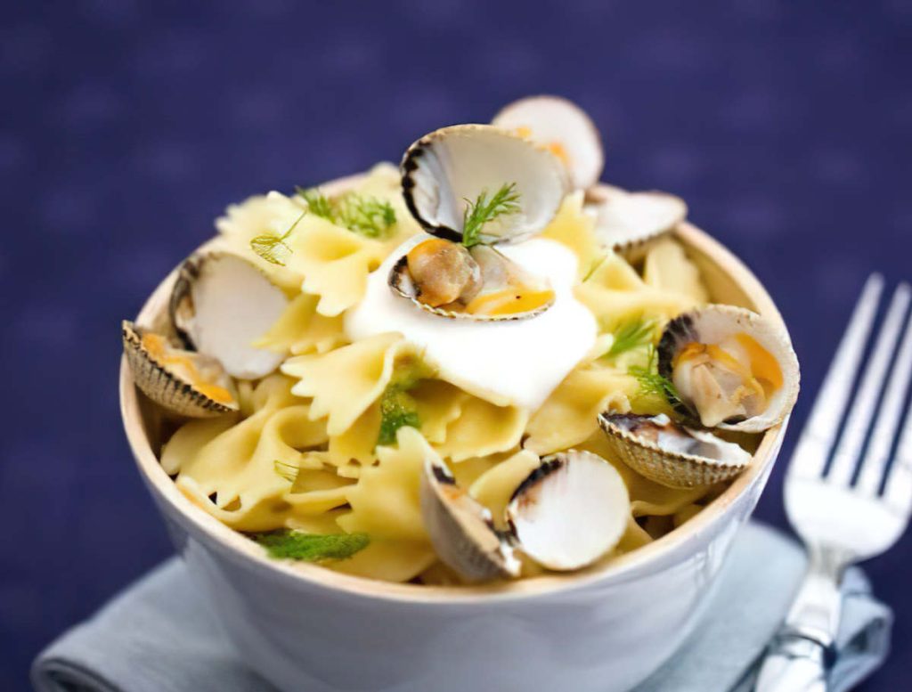 Recette de salade de pate aux coques