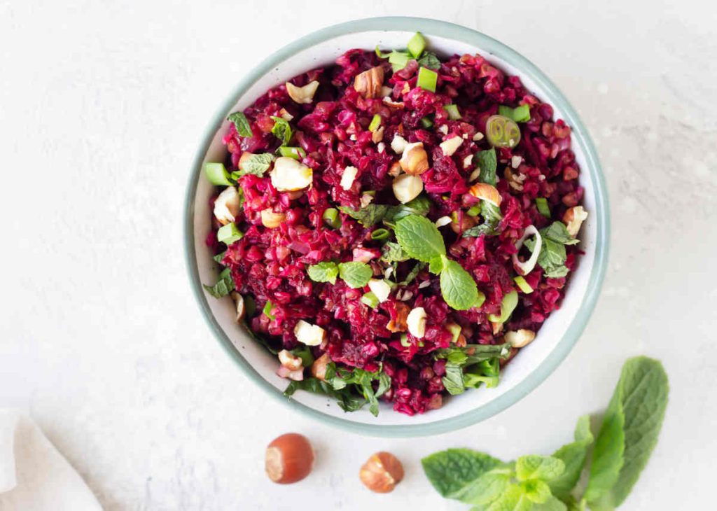 Salade betterave noisette