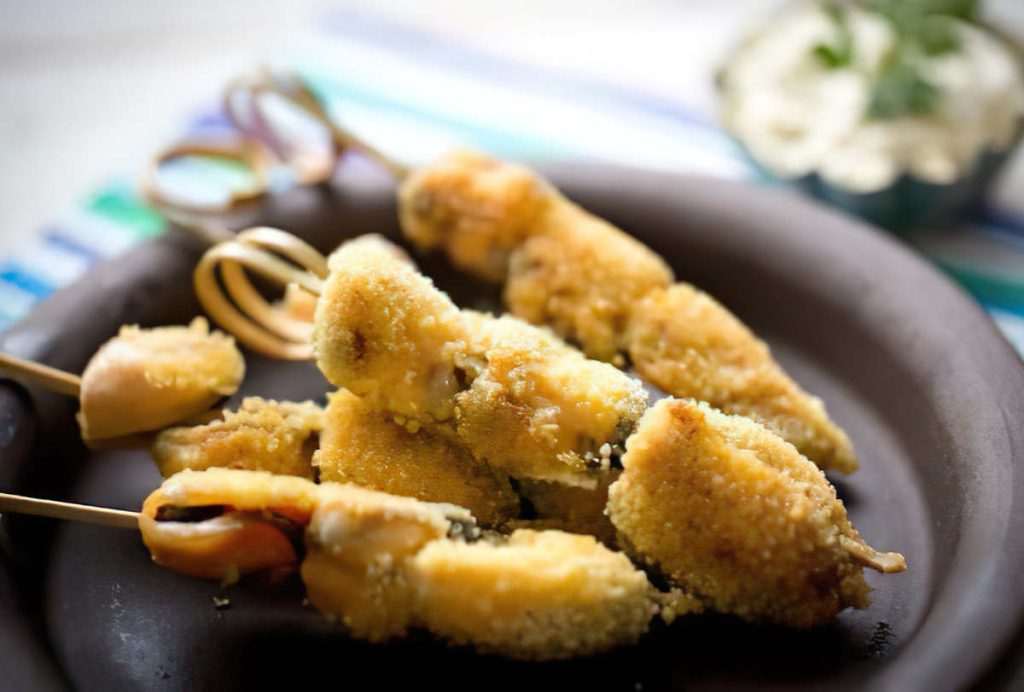recette de brochette de moules