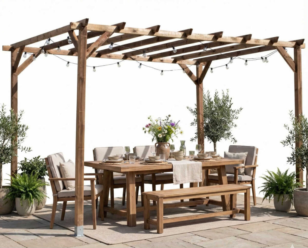 Pergola Magdalie espace repas