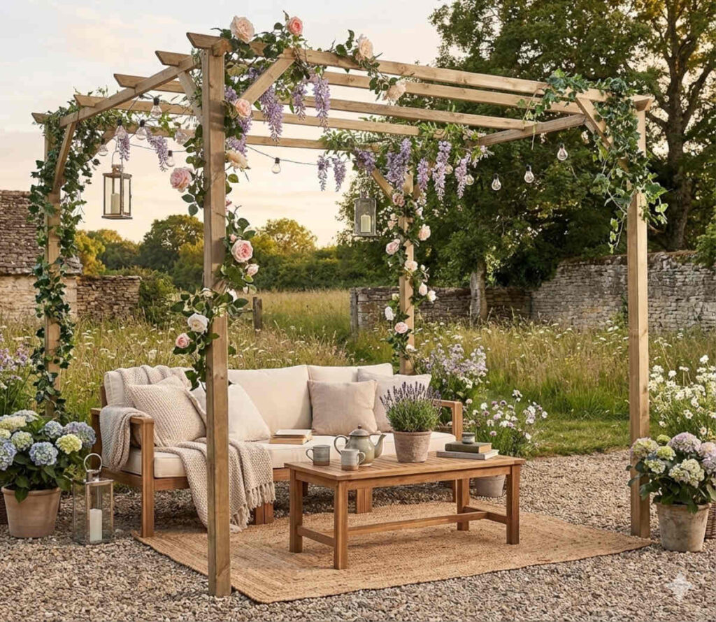 Pergola bois pin Patagonie