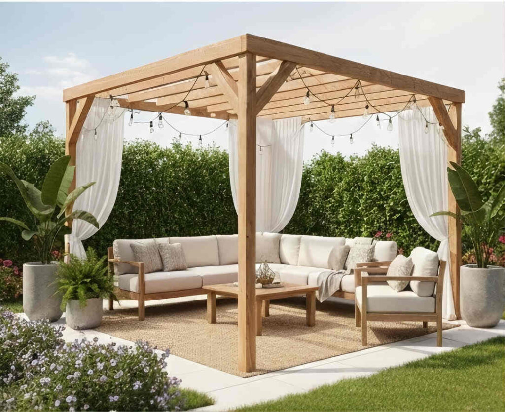 pergola salon été