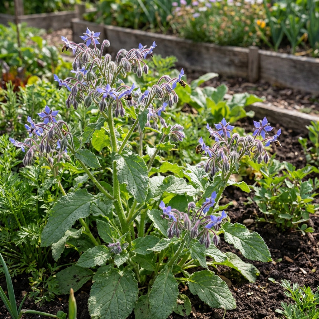 Sachet de 150 graines de Bourrache Officinale - Semences de bourrache pour potager et jardin