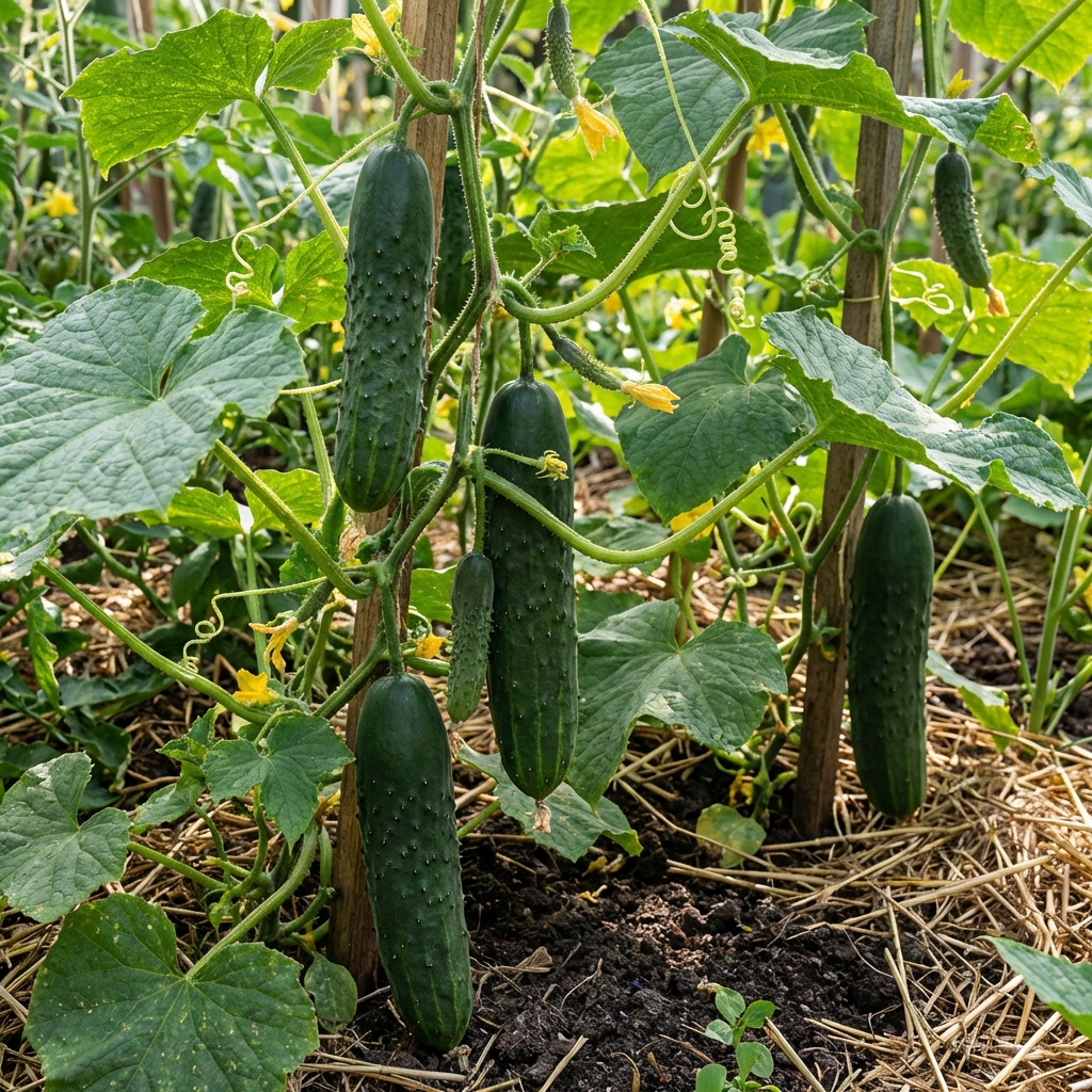 Graines de Concombre Vert Long Maraîcher, sachet de 15 graines pour semis potager