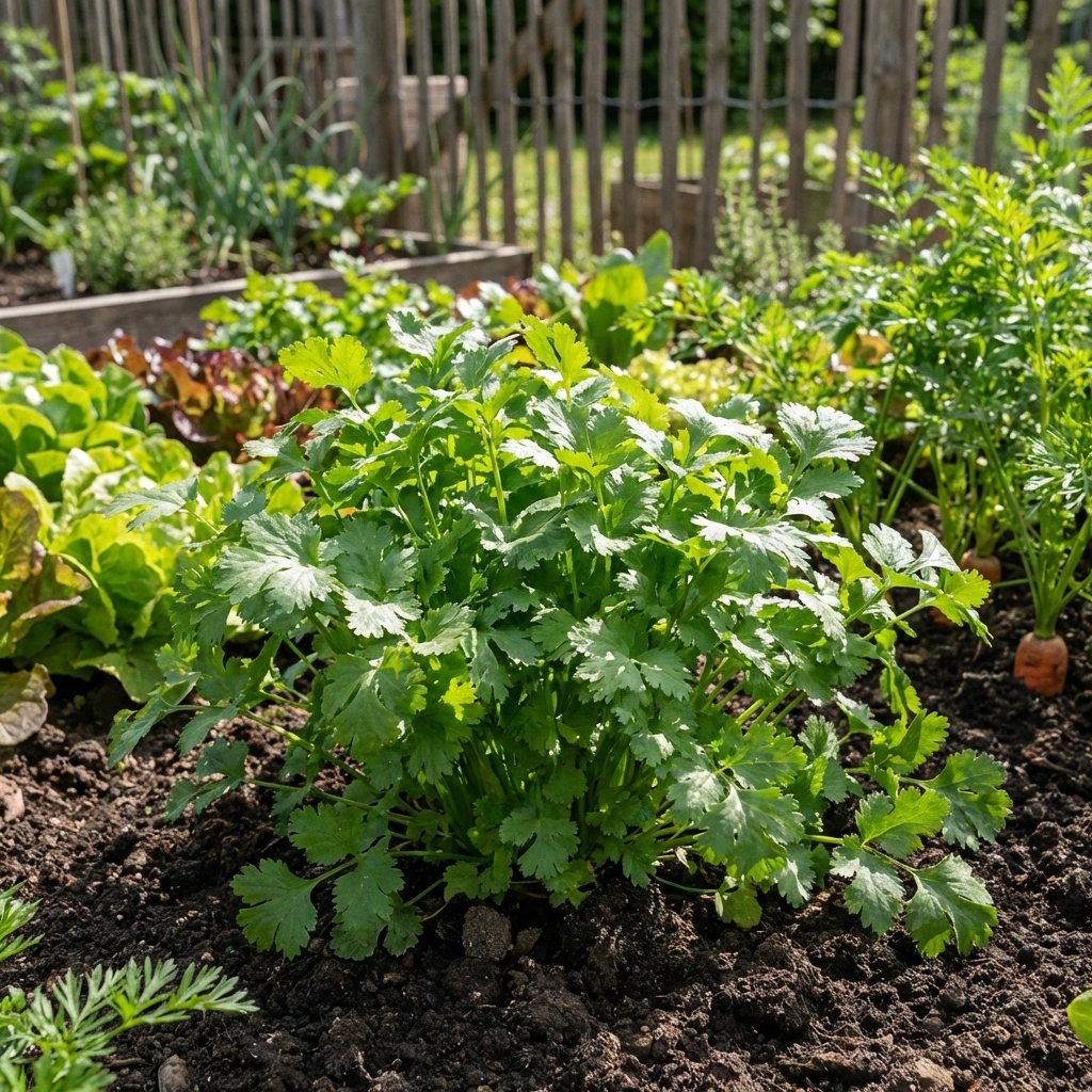 Graines de coriandre en gros plan, paquet de 200 graines