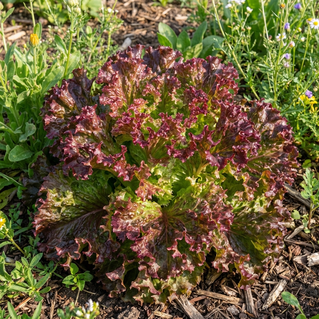 Sachet de 500 graines de laitue à couper Lollo Rossa pour potager et jardin