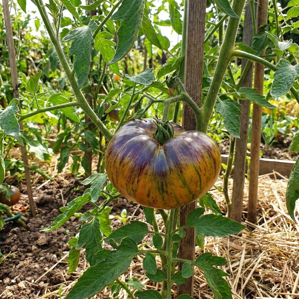 Paquet de 30 graines de Tomate Ananas Noir avec illustration du fruit