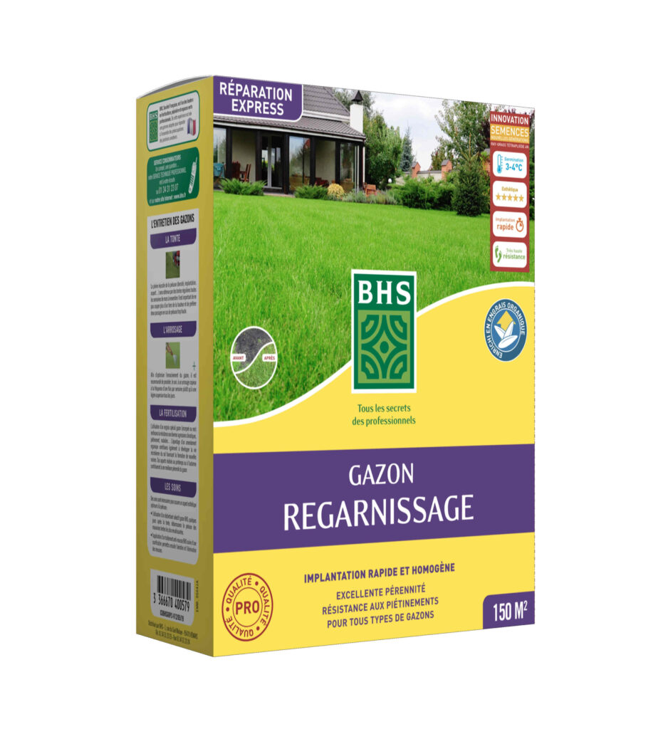 Gazon Regarnissage 3kg - Ray Grass Anglais avec engrais organique
