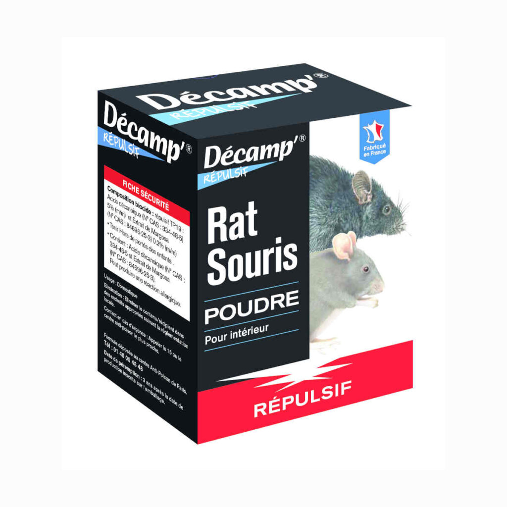 Répulsif rats et souris en poudre — 250 g, intérieur