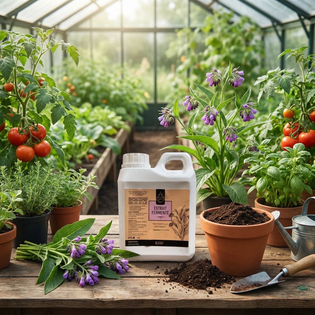 Extrait Fermenté de Consoude 1L - Fertilisant Organique Naturel