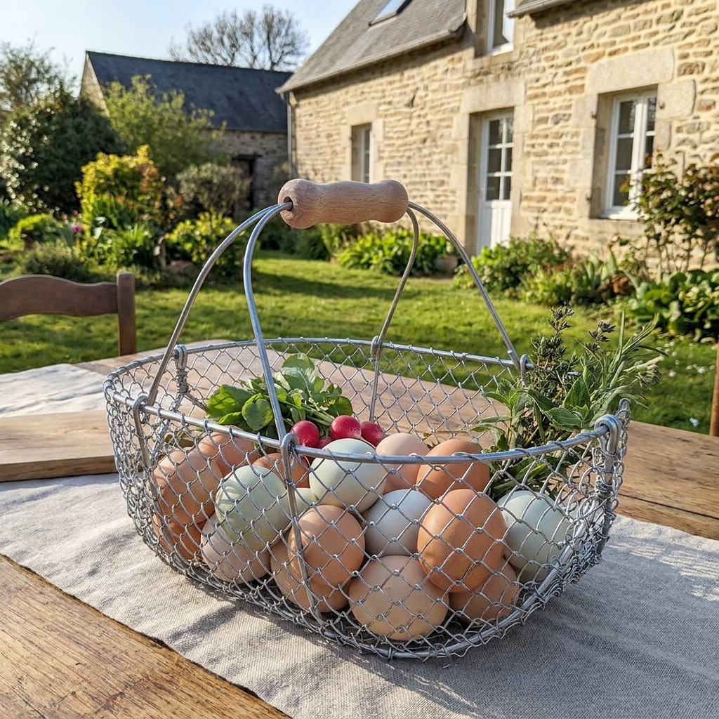 Panier de récolte 15L artisanal fabriqué en Bretagne