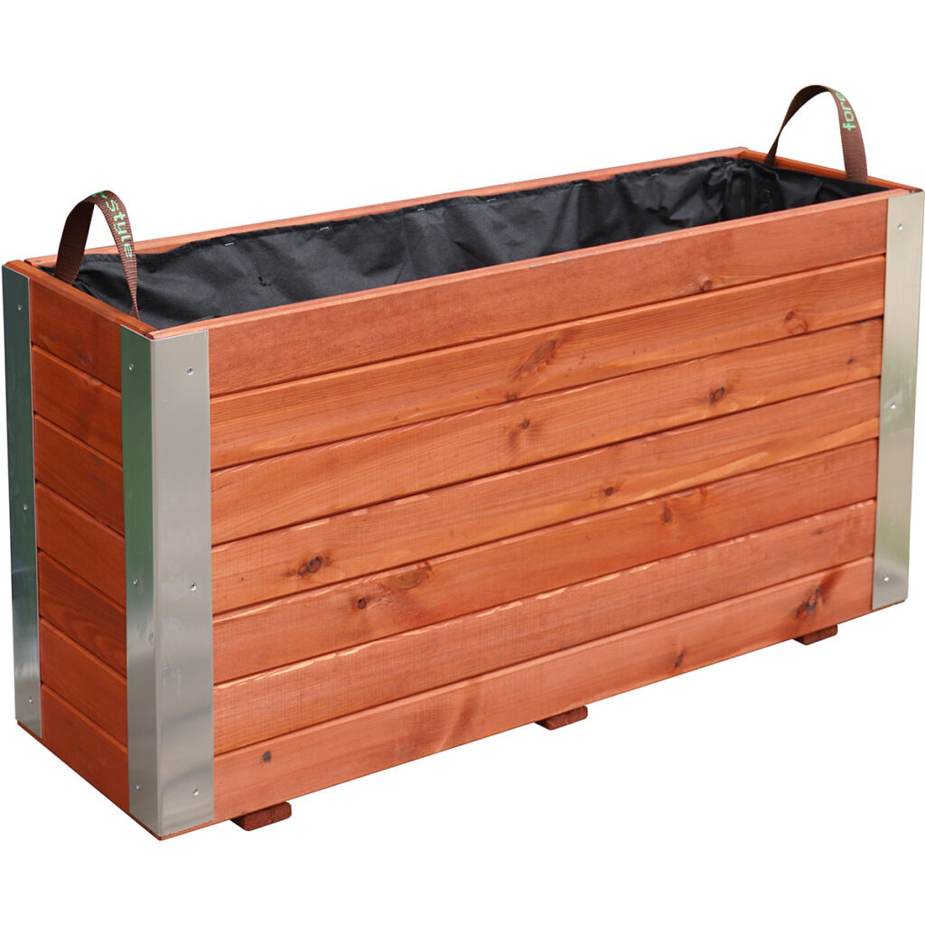 Bac Bambou - Lasuré - 100 x 30 x 50 cm