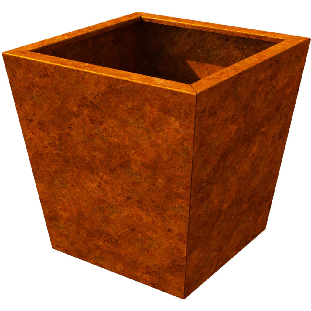 Bac acier corten évasé – 165L