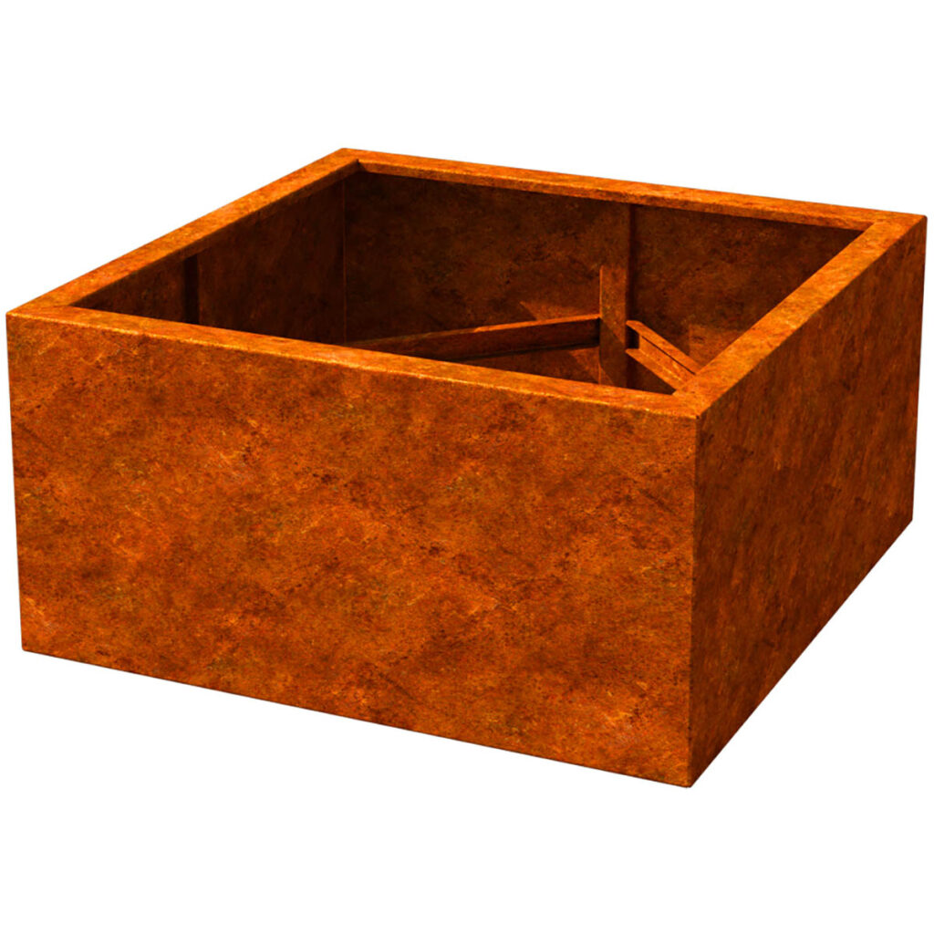 Bac bas Corten carré - 249L