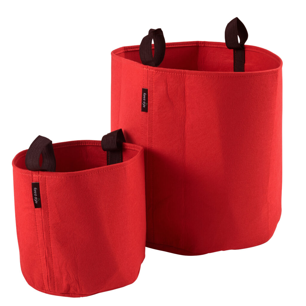 Sac plantation feutre géotextile ø 40 cm 50,3 L rouge - Bag 4 Plant