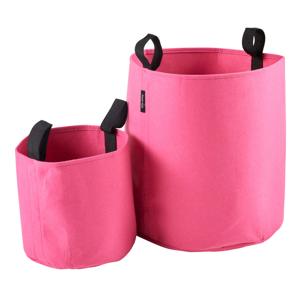 Sac plantation feutre géotextile ø 40 cm 50,3 L rose - Bag 4 Plant