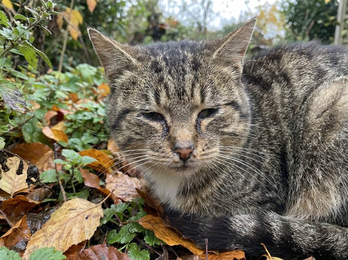 Gros plan sur le pelage et les yeux d'un chat, observation des signes de santé