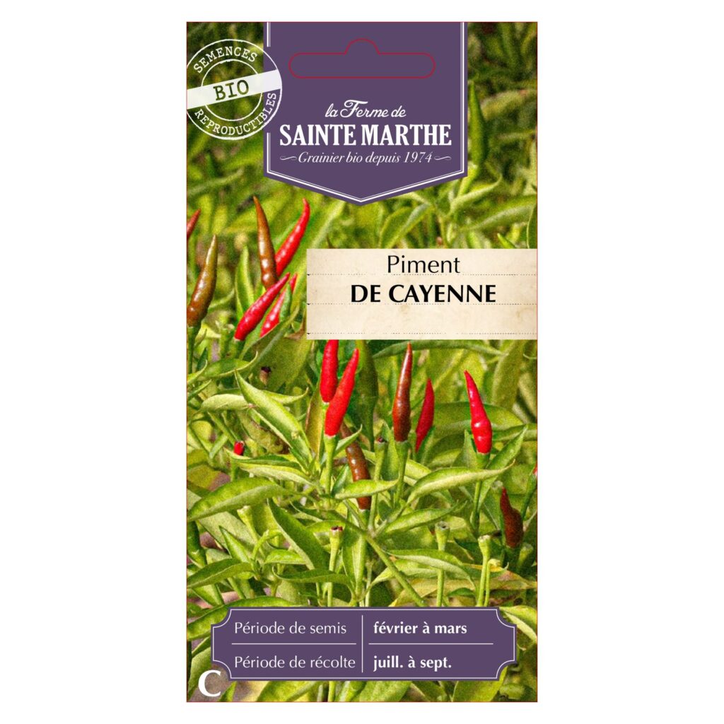Piment de Cayenne - 30 graines bio — sachet recto