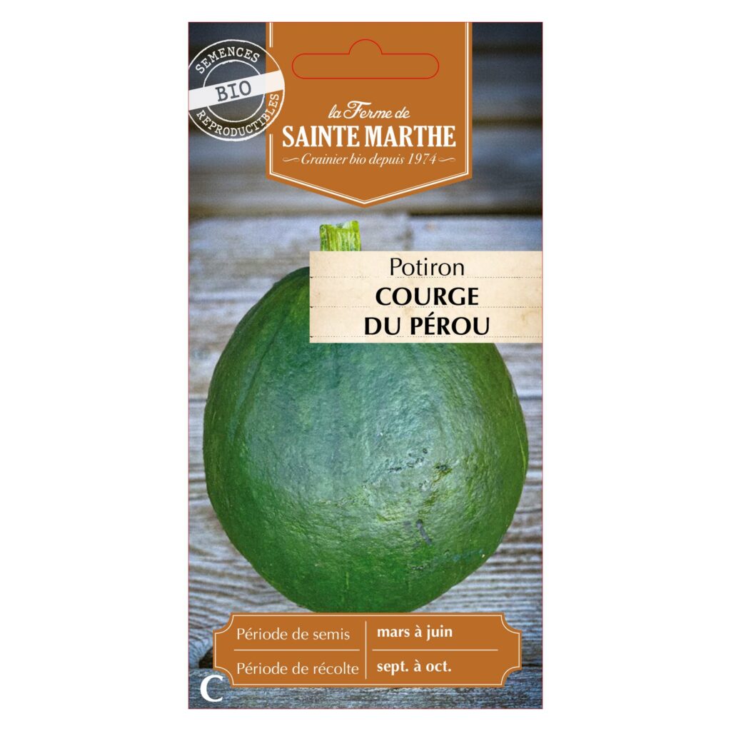 POTIRON Courge du Pérou - 15 graines bio — sachet recto