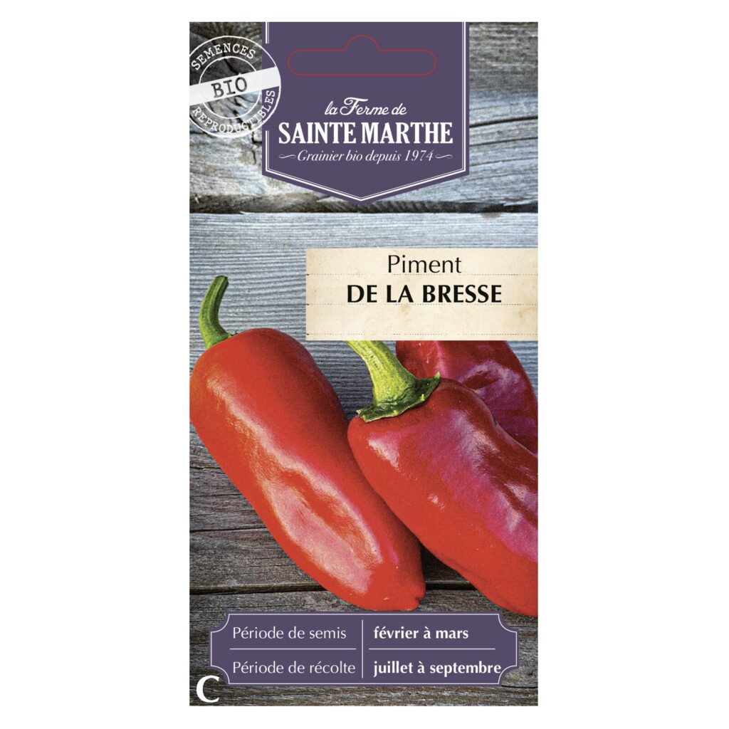 Piment de La Bresse - 30 graines bio — sachet recto